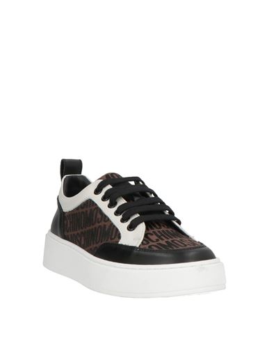 Kid Boy Sneakers Black Size 2Y Leather, Textile fibers