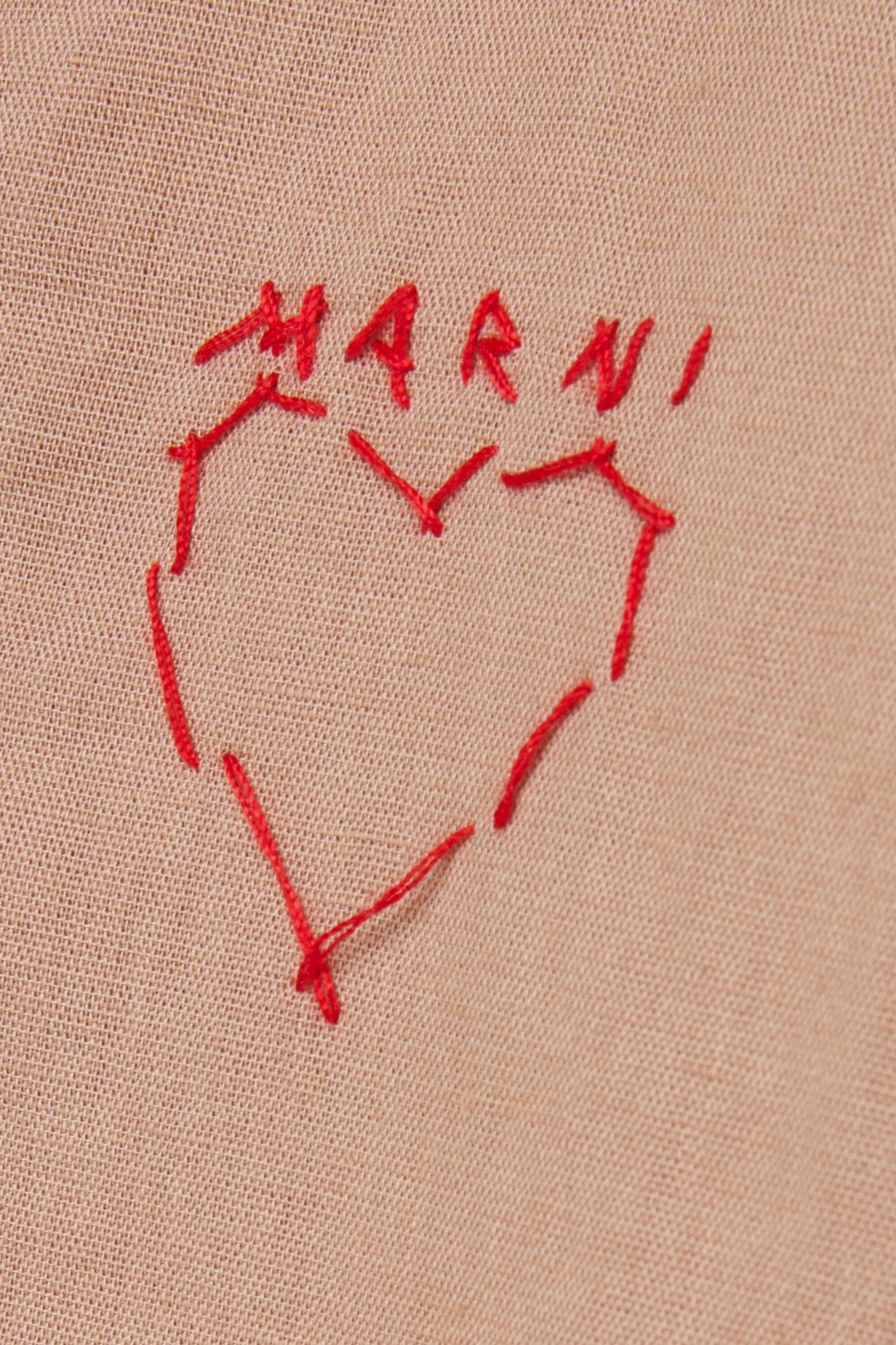For Kids - Camicia a manica lunga con logo - Marrone