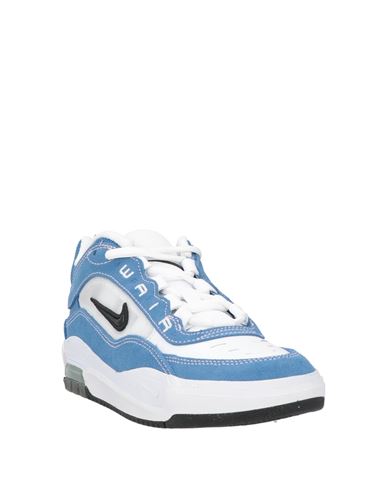 Woman Sneakers Azure Size 4 Leather, Textile fibers