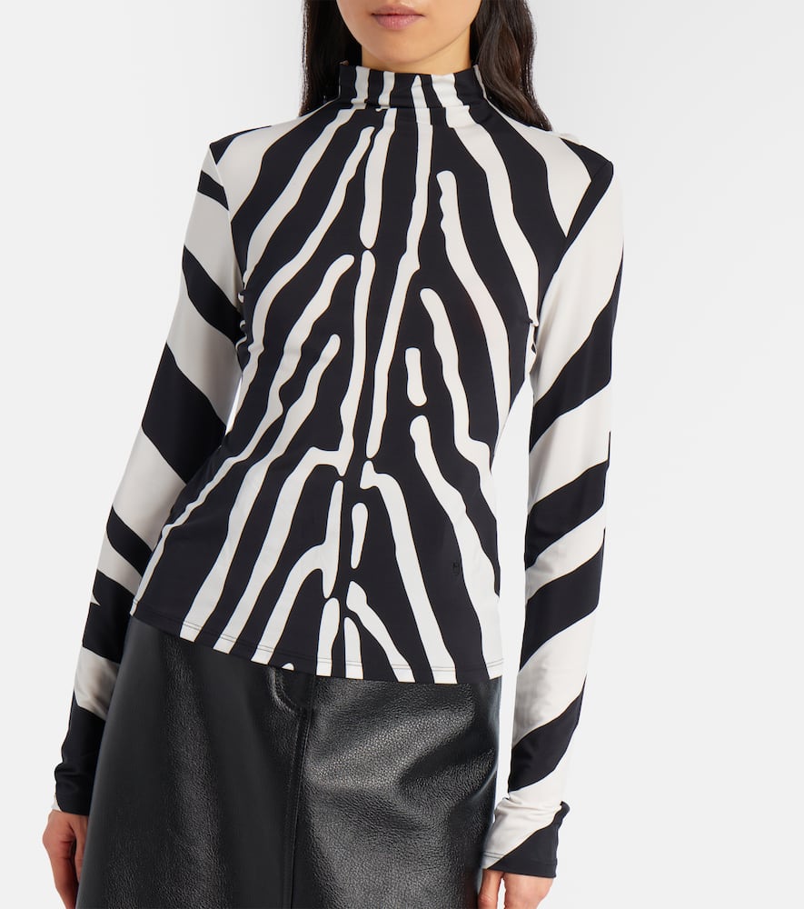 Zebra-print top