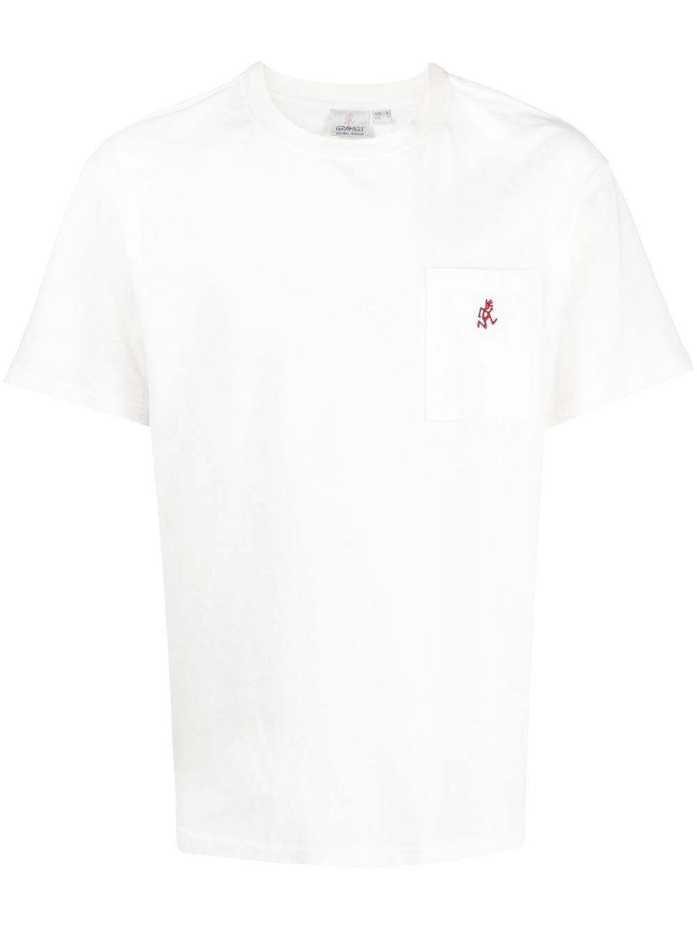 Embroidered-logo T-shirt - White