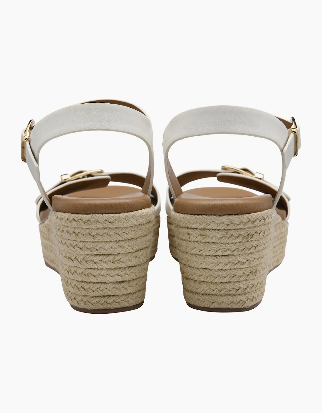 Lotus Women's Emeia Womens Wedge Sandals - White