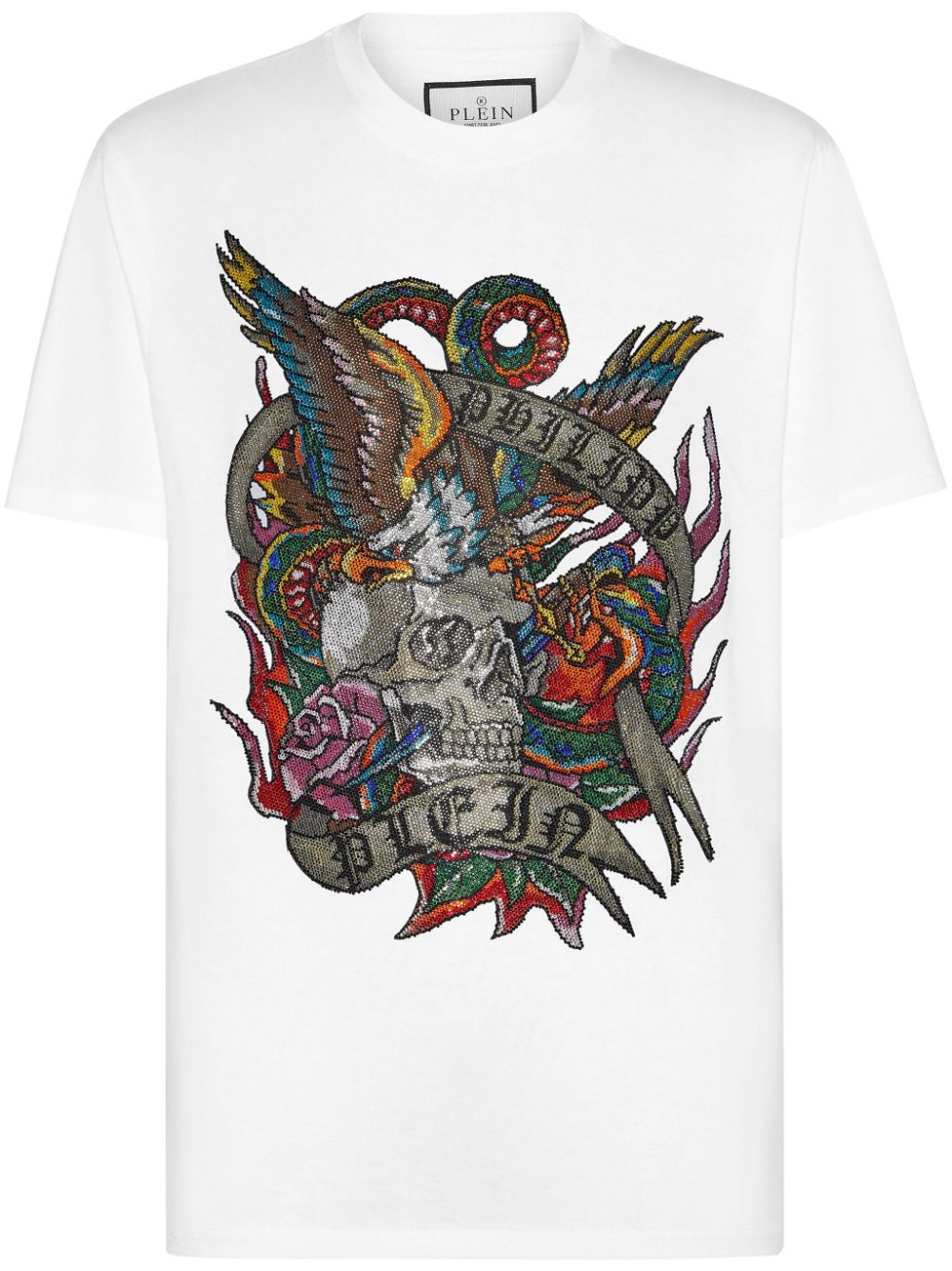 SS Tattoo round neck t-shirt - White