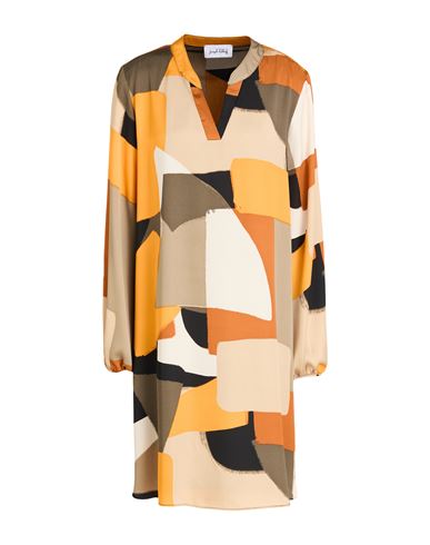 Woman Mini dress Orange Size 10 Polyester
