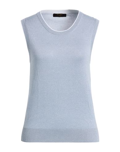 Woman Sweater Grey Size 4 Cashmere, Metallic fiber, Silk