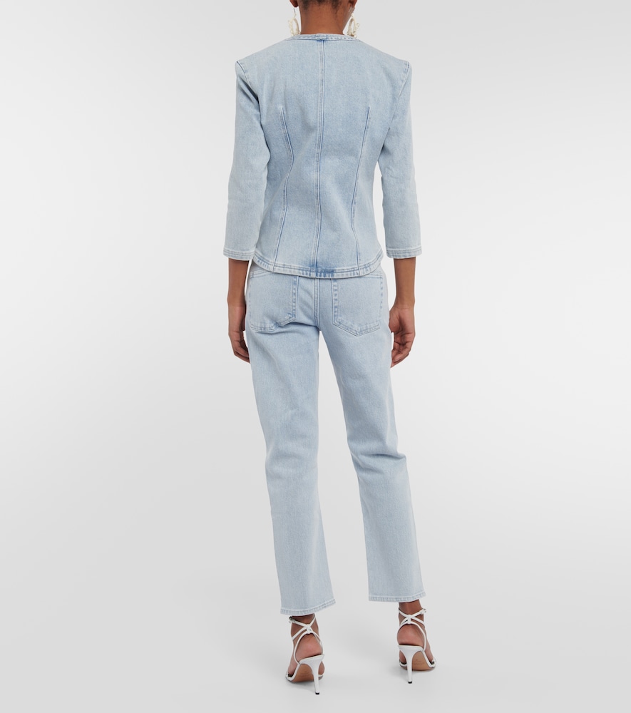 Vania bleached denim top