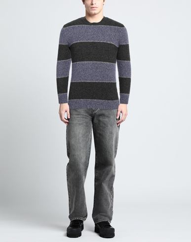 Man Sweater Purple Size 42 Cotton, Polyamide, Baby alpaca wool, Merino Wool