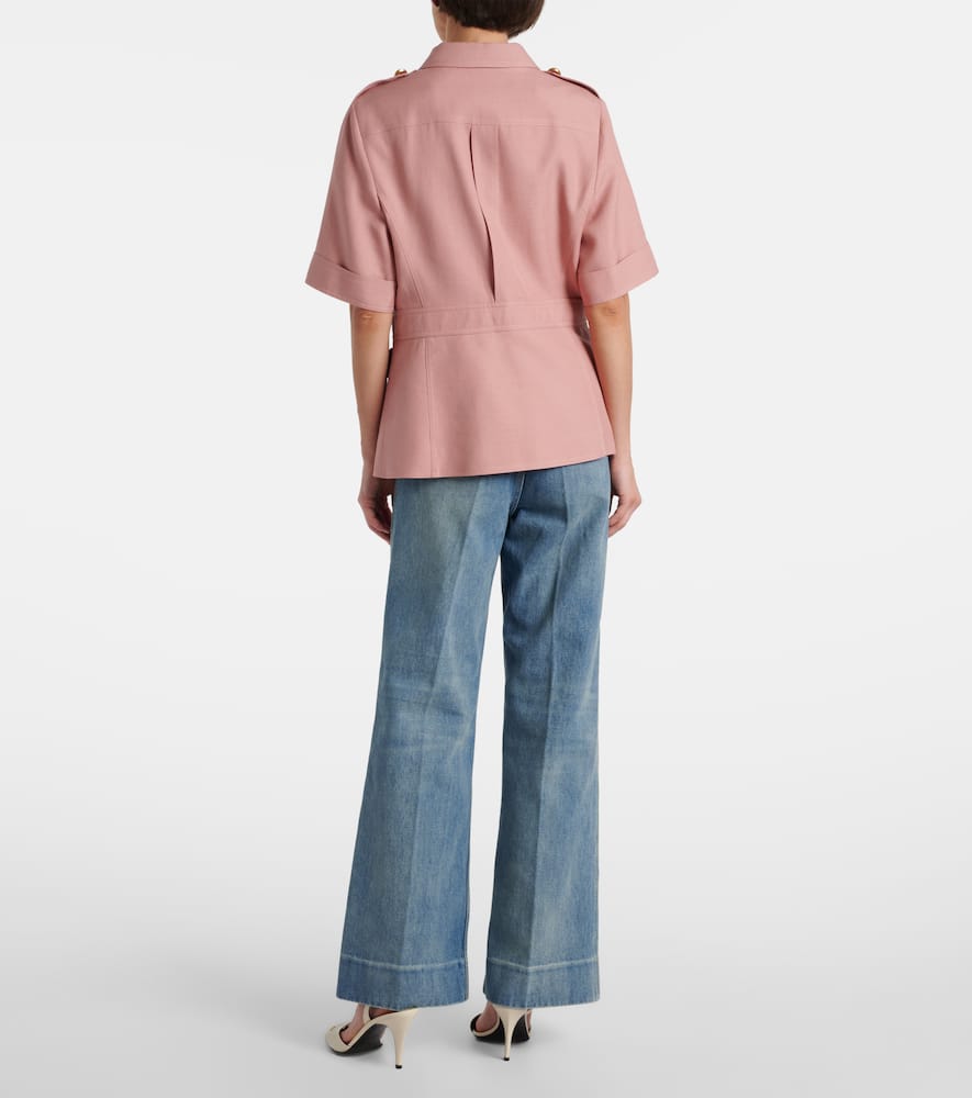 Cashmere and cotton jacket