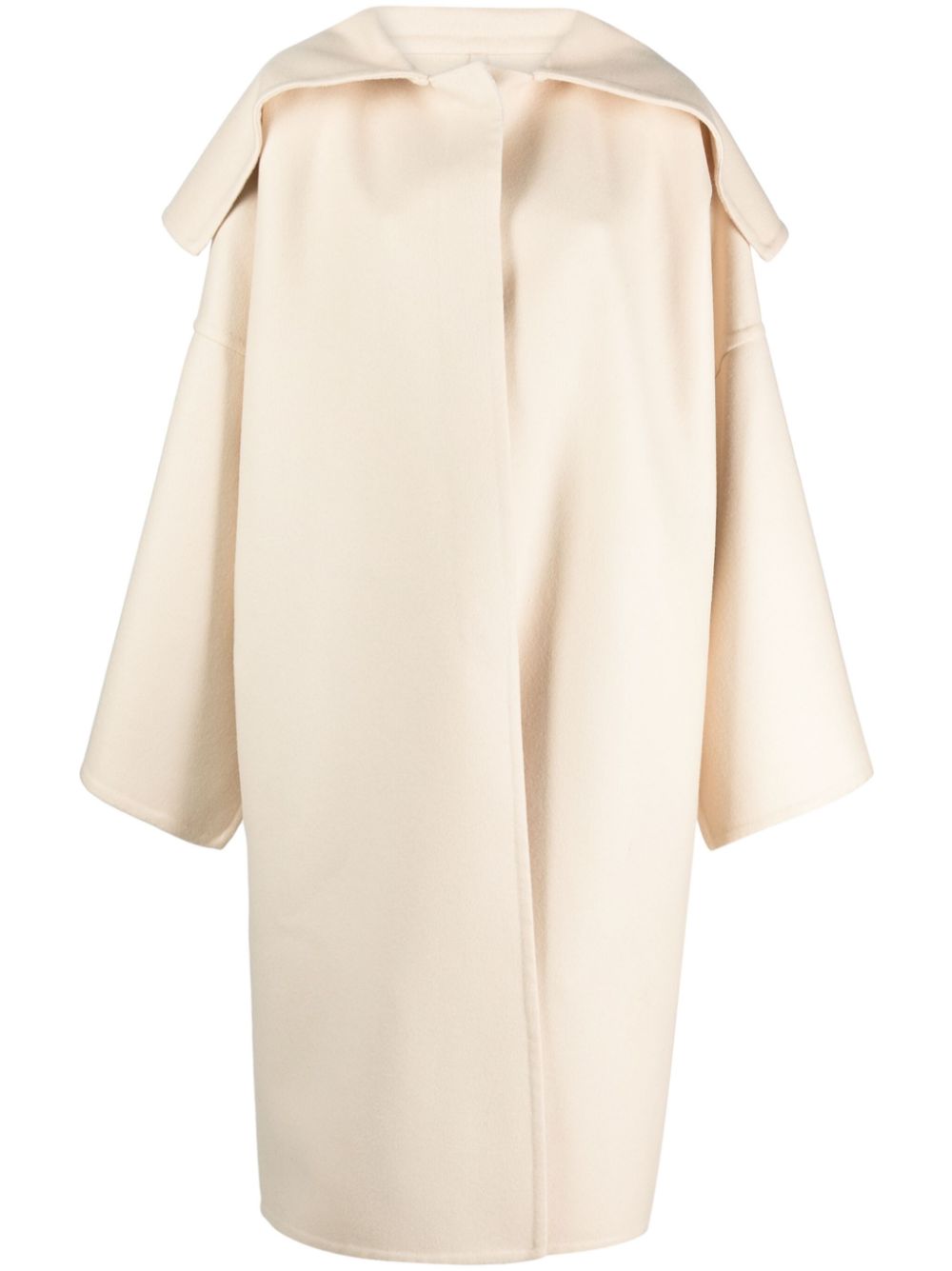 Felted virgin-wool coat - Neutrals