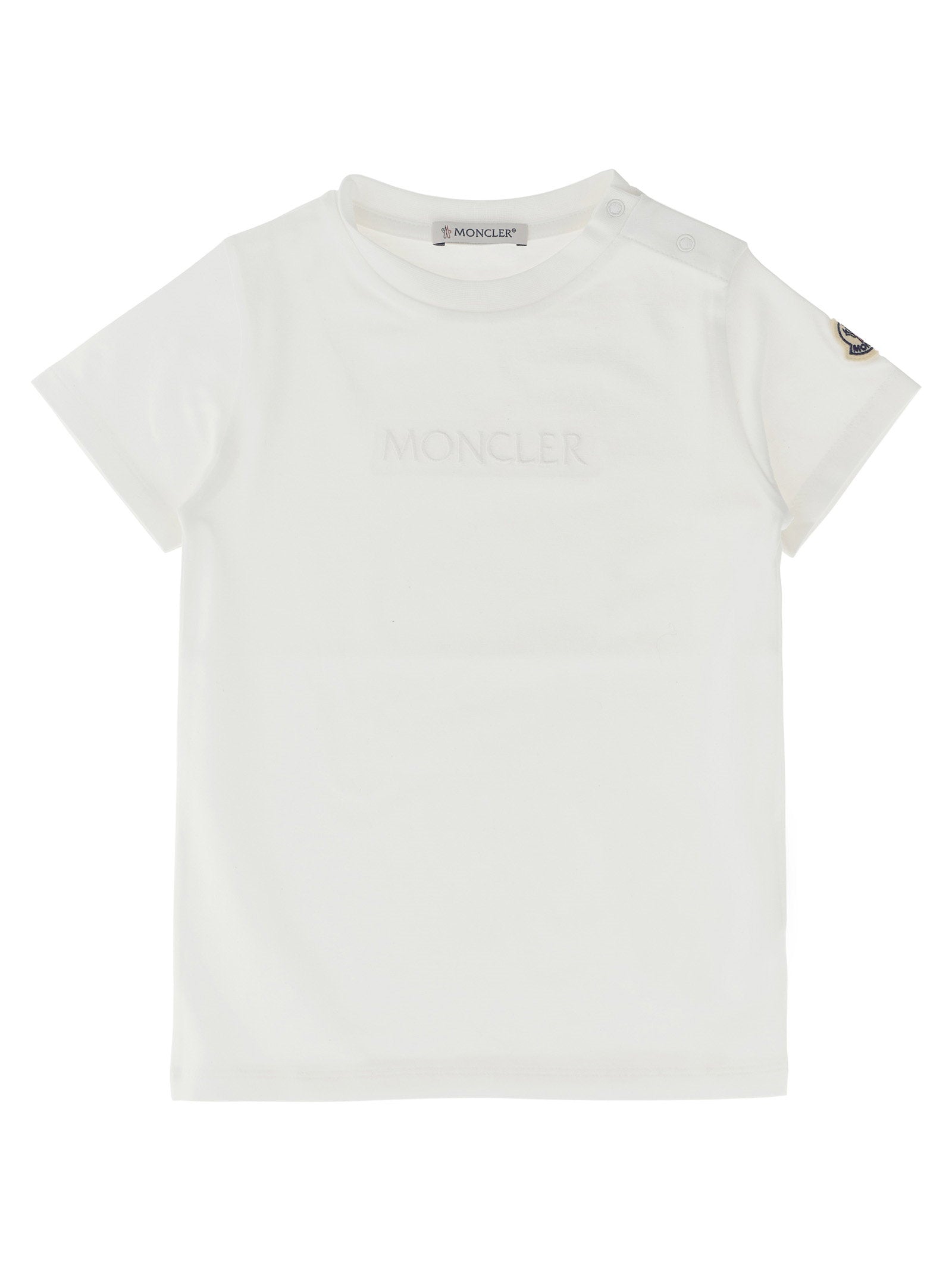 Logo-Embroidered Cotton Jersey T-Shirt — White