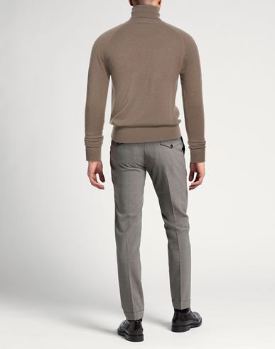 Man Turtleneck Taupe Size XL Cashmere