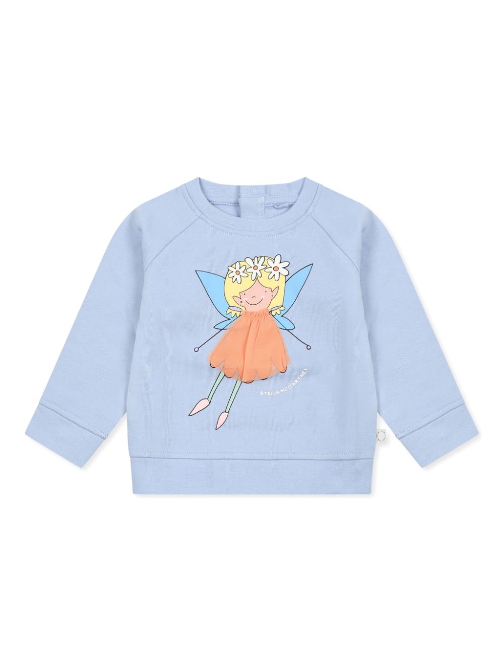 Girls Blue Cotton Fairy Sweatshirt