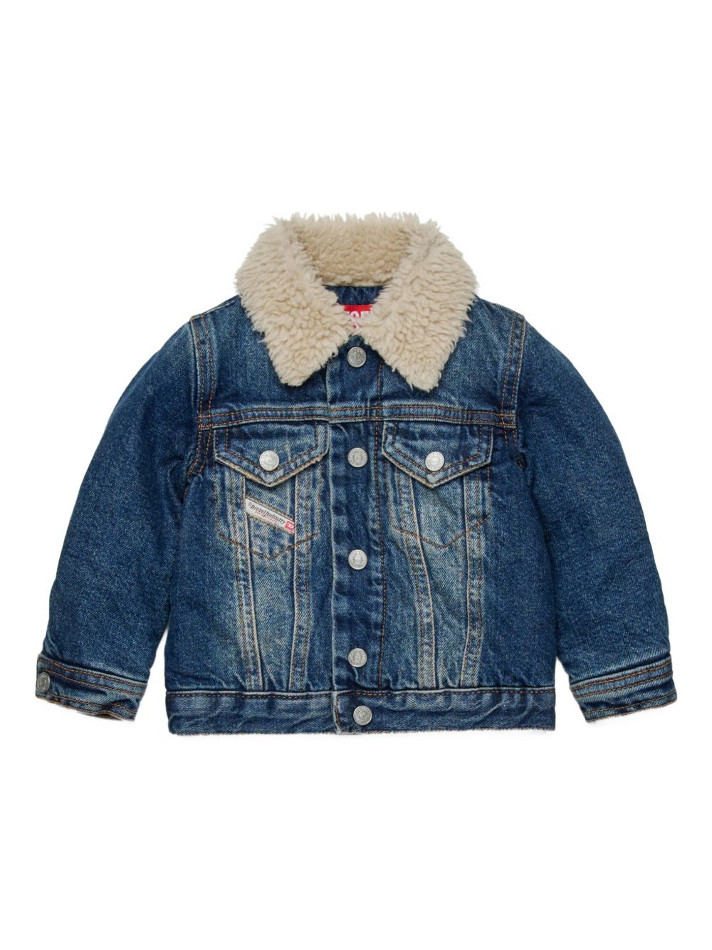 Diesel Kids cotton jacket - Blue