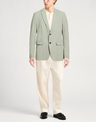 Man Blazer Sage green Size 40 Polyamide, Elastane