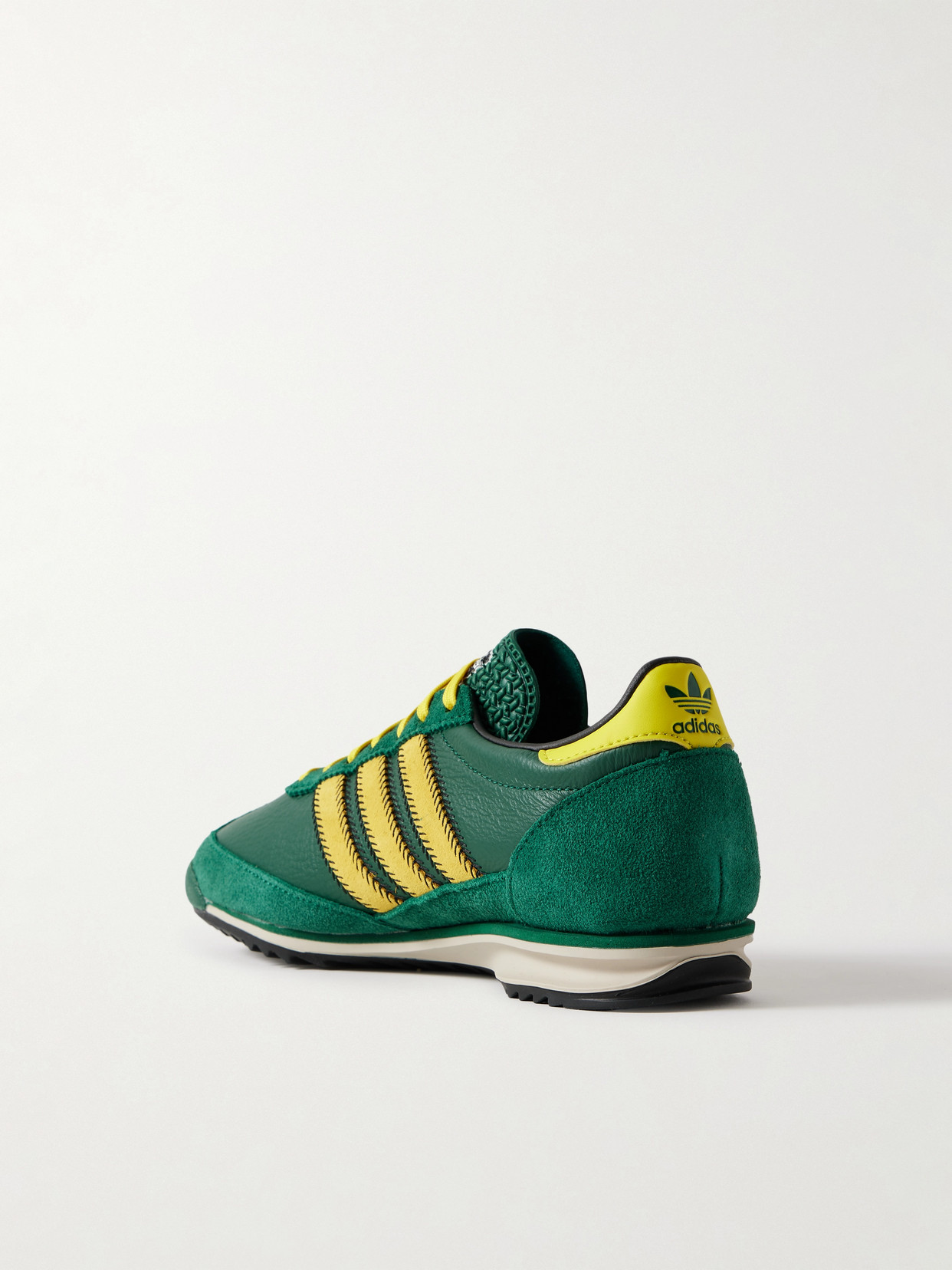 Sl 72 Og Suede And Leather Sneakers - Green