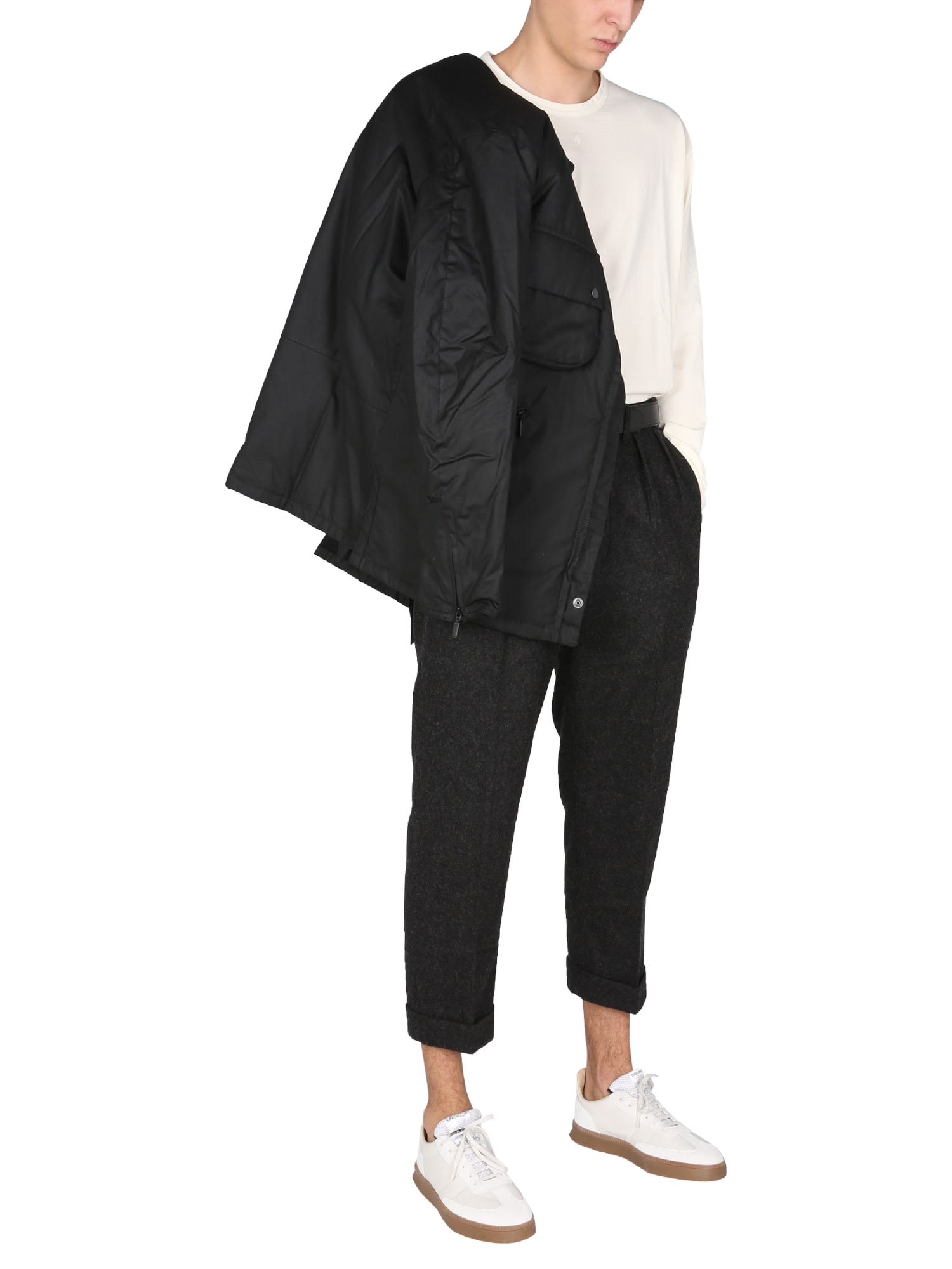 Multi-pocket zip-up jacket