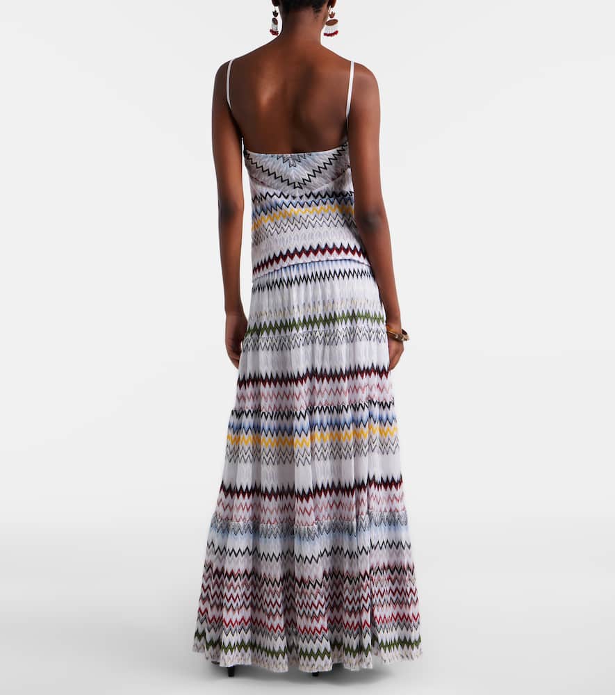 Zigzag maxi skirt