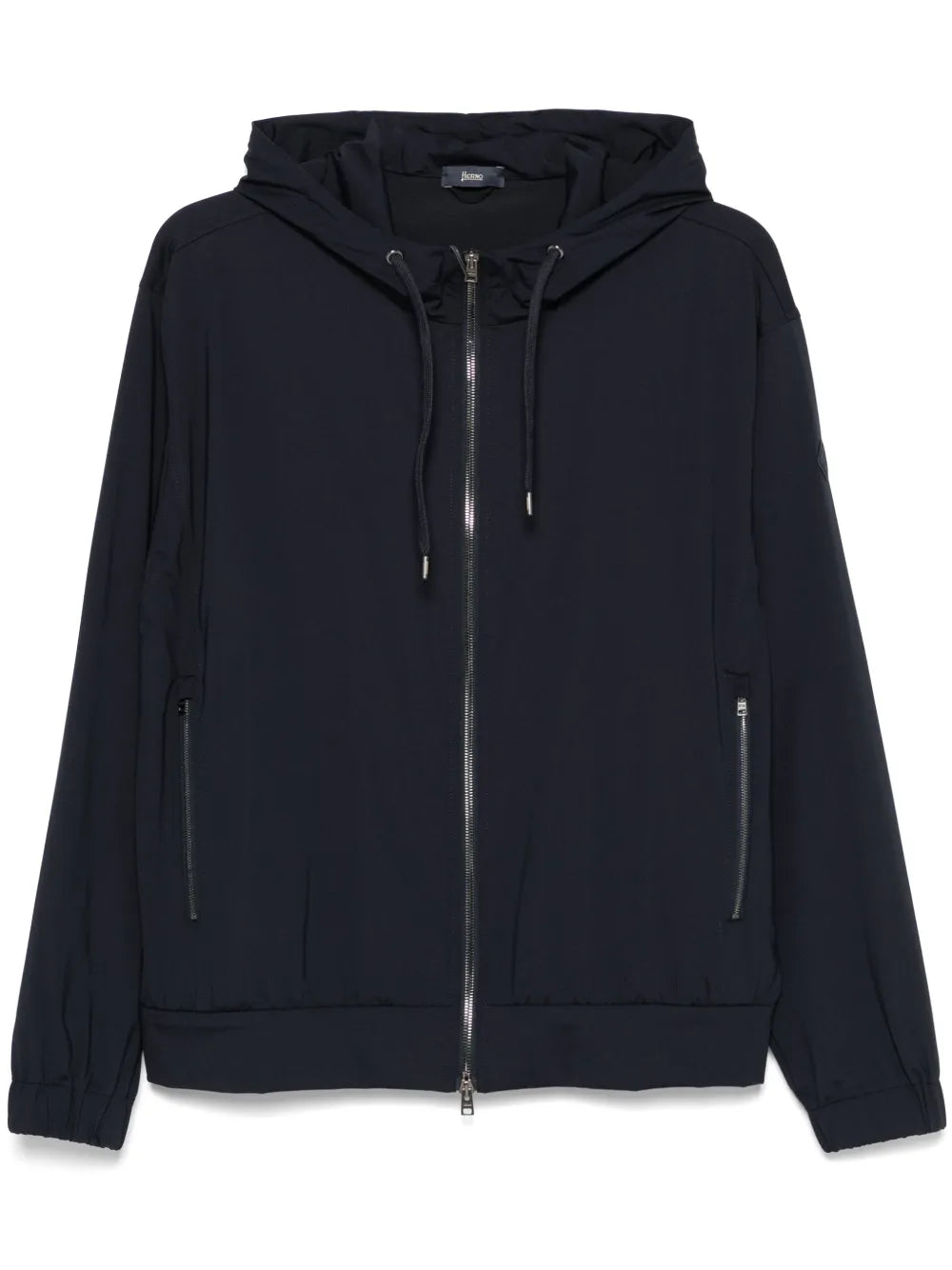 Logo-Patch Hoodie — Black