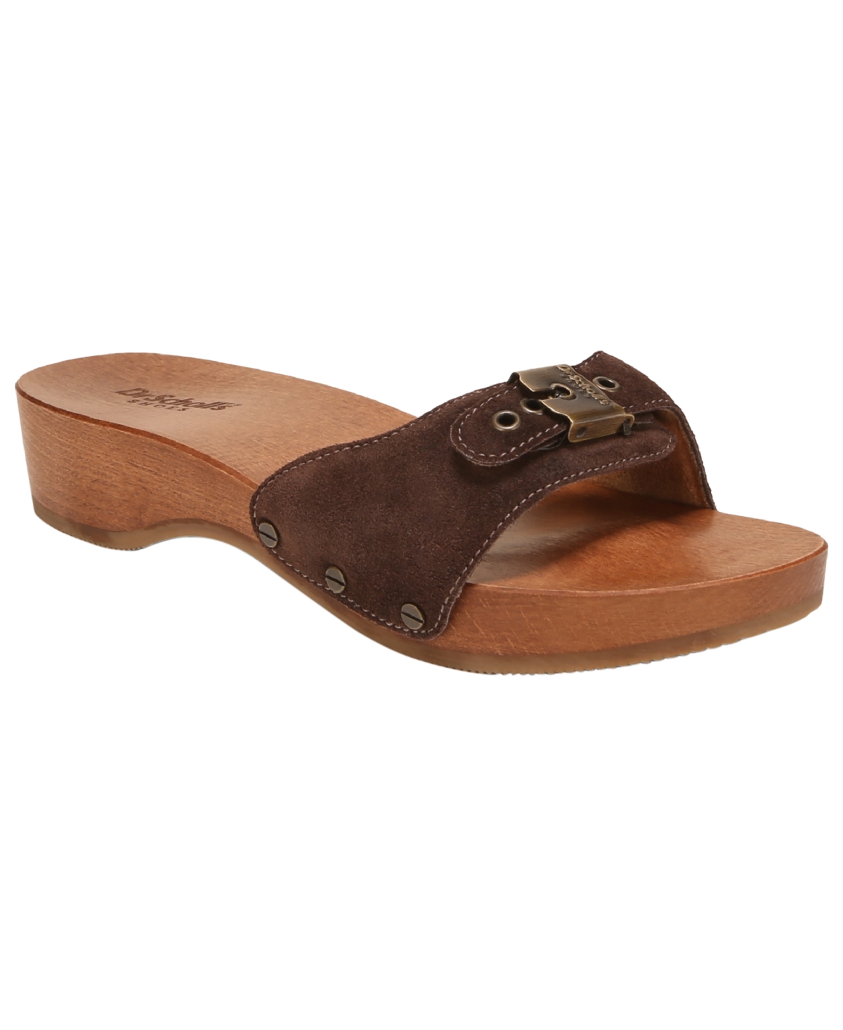 Women's Original Pescura Slide Sandals - Dark Umber Brown Leather