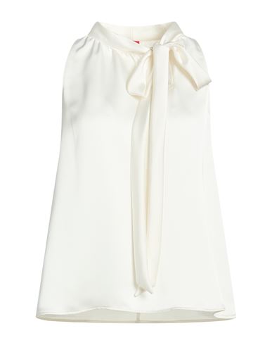 Woman Top Ivory Size 2 Recycled polyester, Polyester