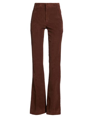 Woman Pants Brown Size 25 Cotton, Lyocell, Elastane