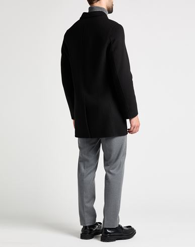 Paltò Man Coat Black Size 44 Wool, Nylon
