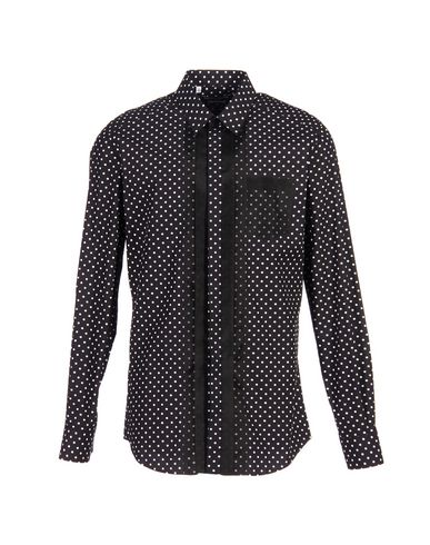 Man Shirt Black Size 14 ½ Cotton, Silk