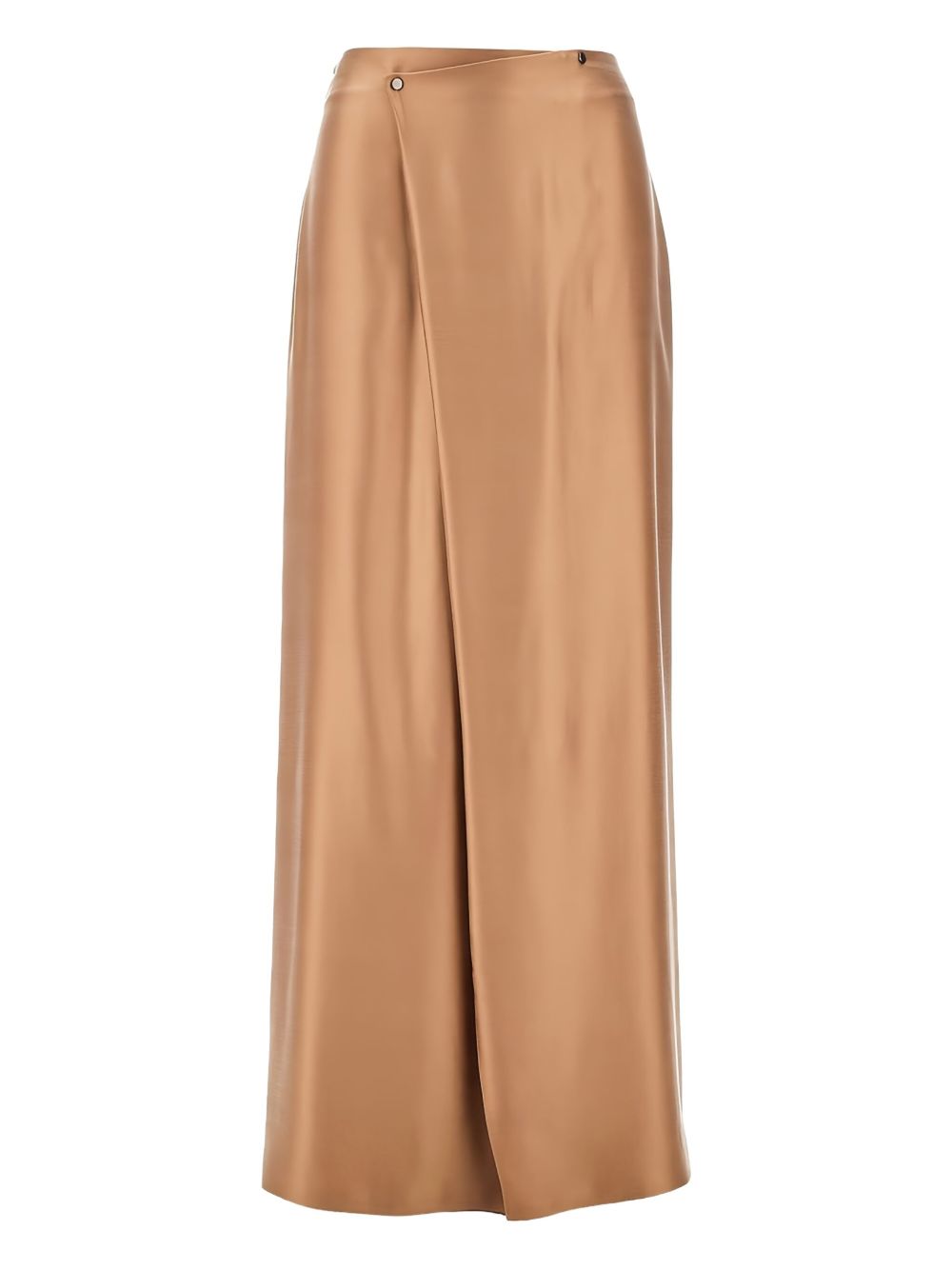 Giorgio Armani wrapped maxi skirt - Neutrals