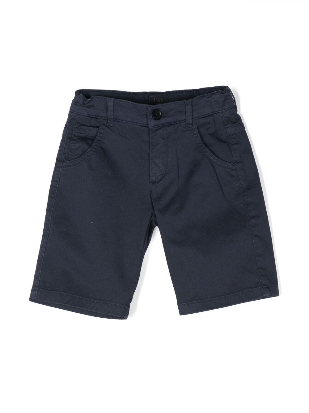 Tailored cotton shorts - Blue