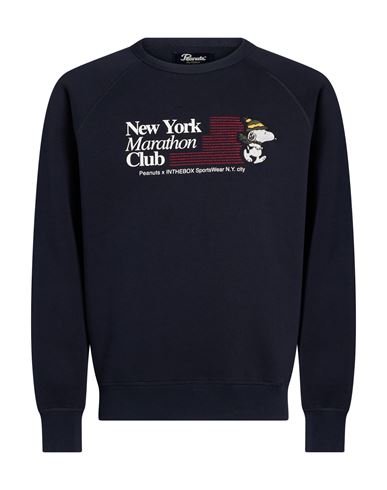 Peanuts X Man Sweatshirt Midnight blue Size L Cotton, Polyester
