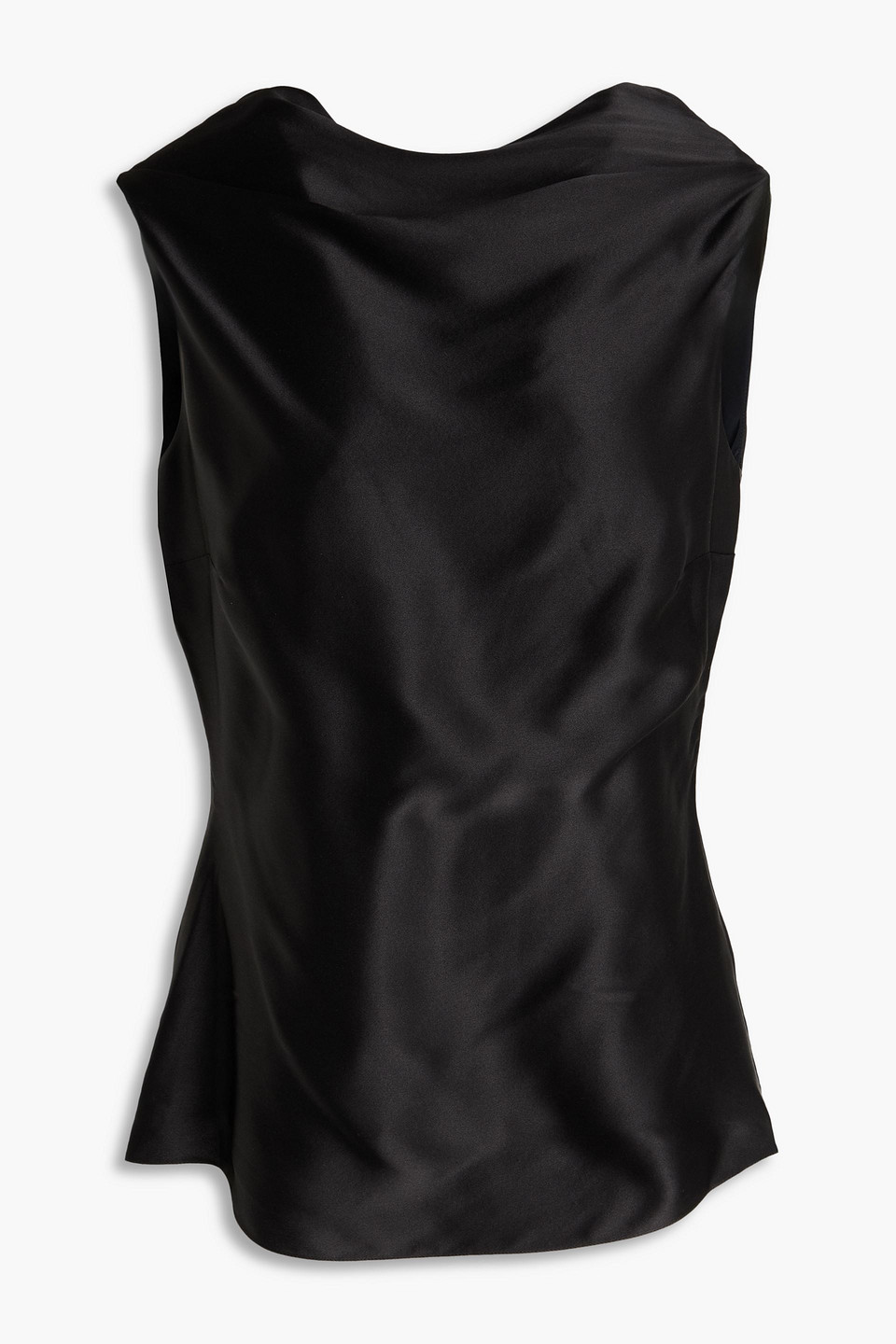 Maris silk-satin top - Black - UK 6