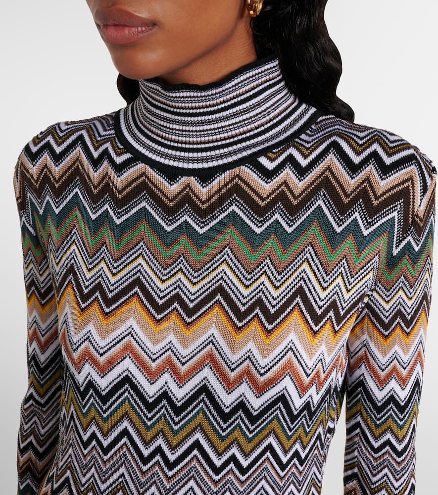 Zigzag midi dress
