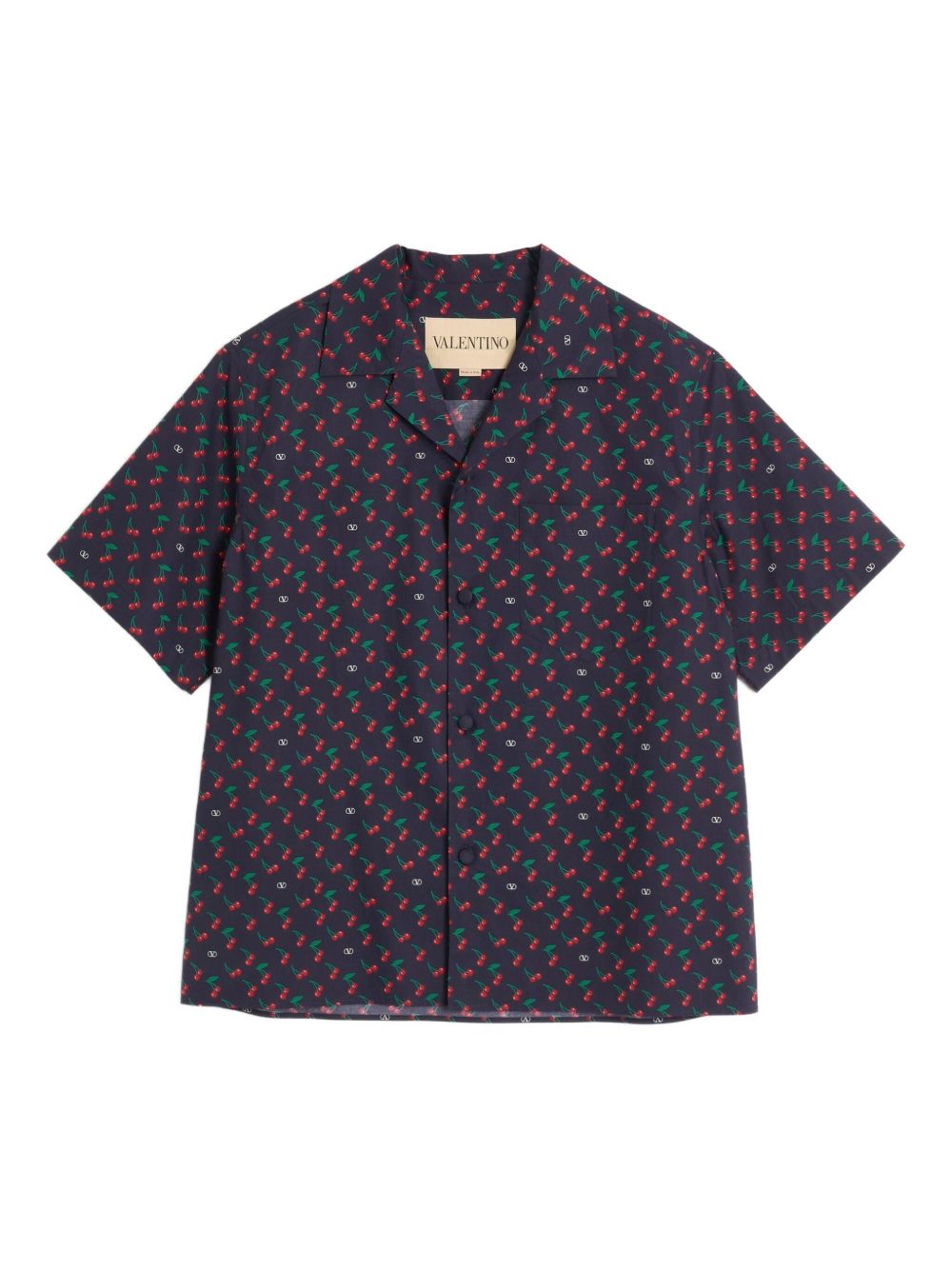 Floral print relaxed shirt - Blue
