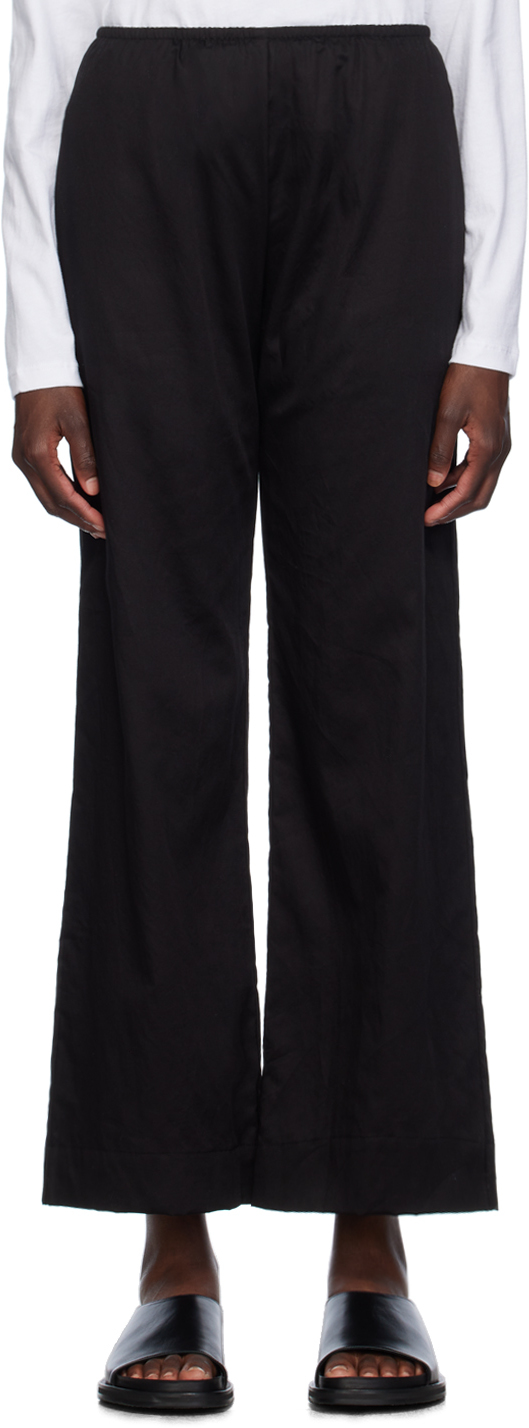 LESET Black Yoko Pocket Trousers