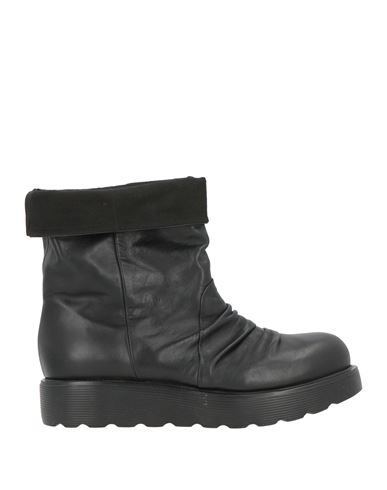 Woman Ankle boots Black Size 10 Leather