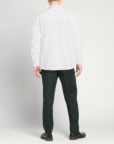 Man Shirt White Size M Cotton, Elastane