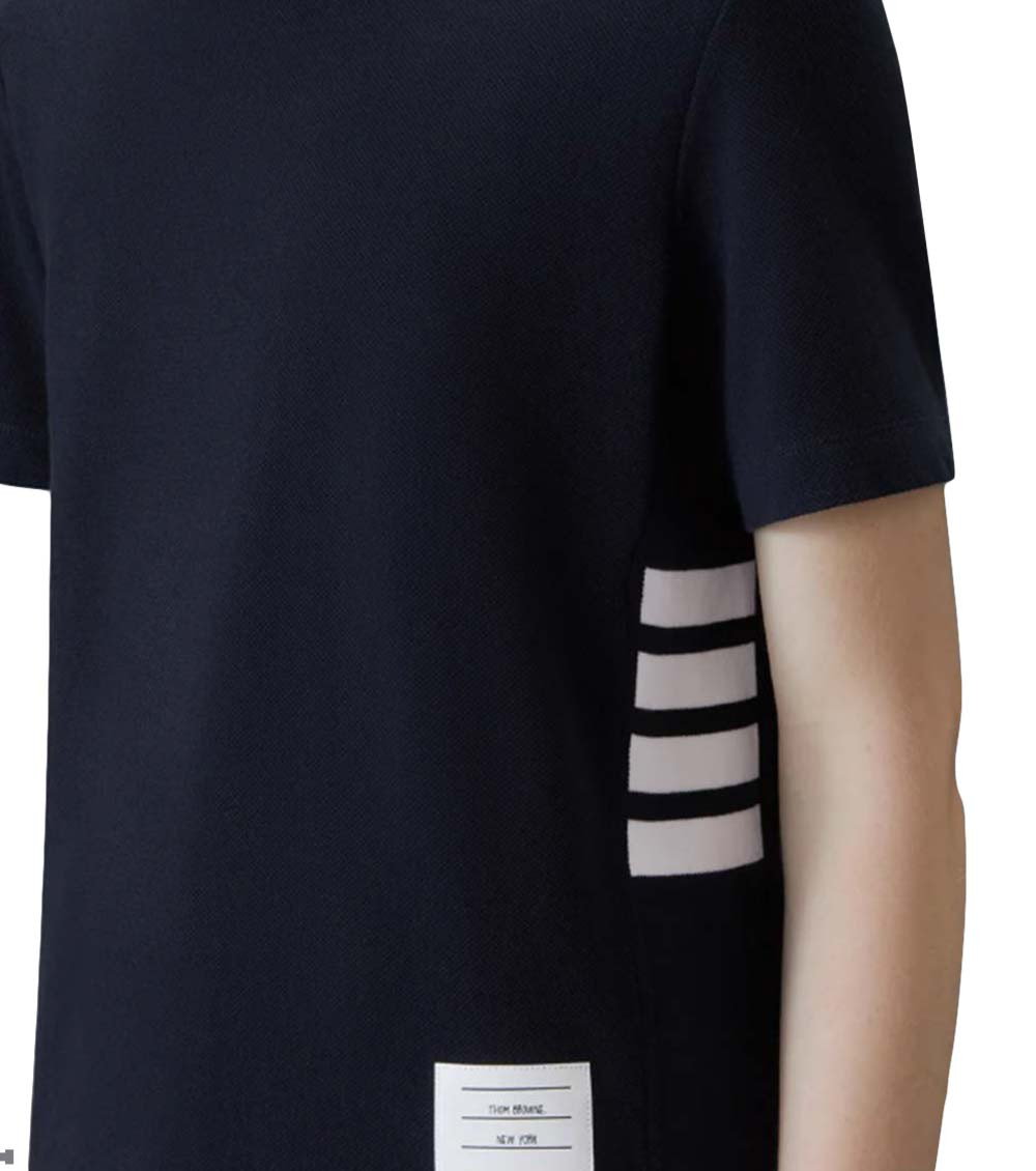 Thom Browne - short sleeve t-shirt engineered four bar stripe