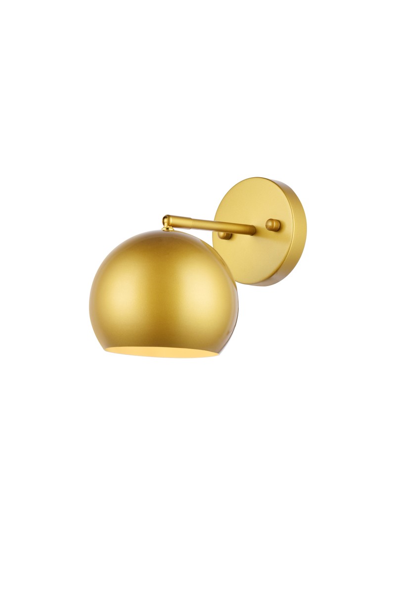 Brass One Light Wall Sconce from the Othello Collection