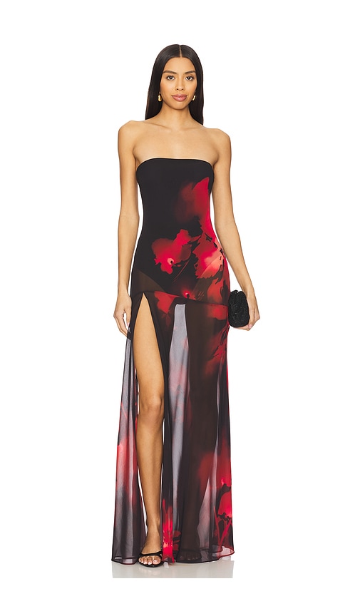 NBD Adeliza Maxi Dress in Black,Red. - XL also in L, M