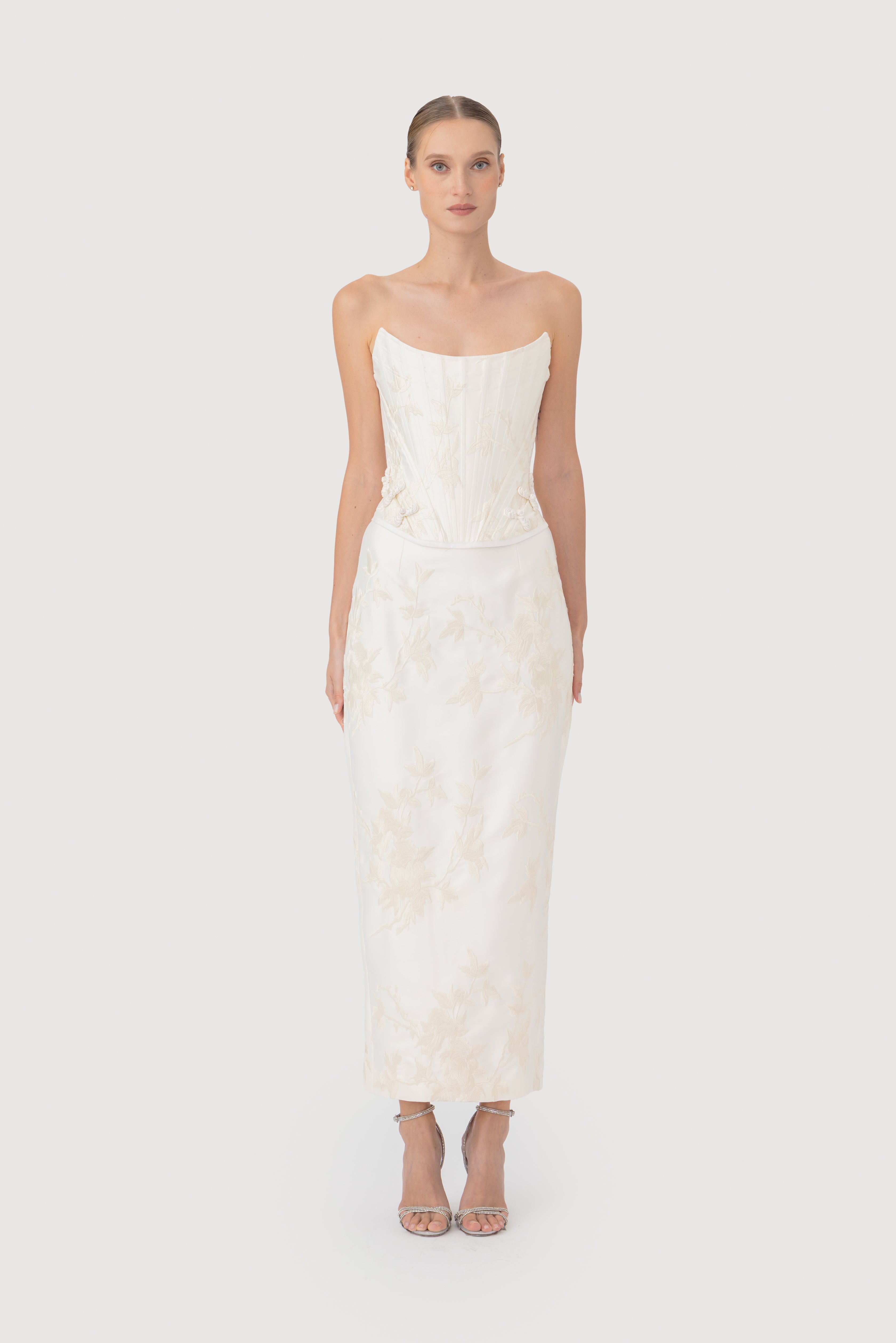 Sutton Embroidered Corset Top