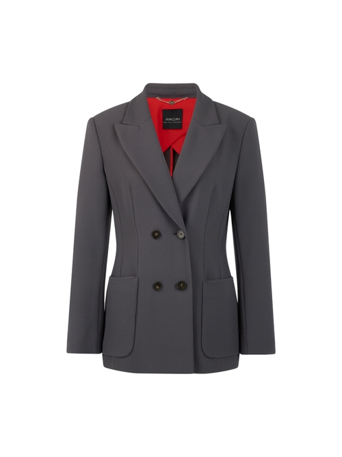 Marc Cain Double-breasted blazer, blue, 34 N