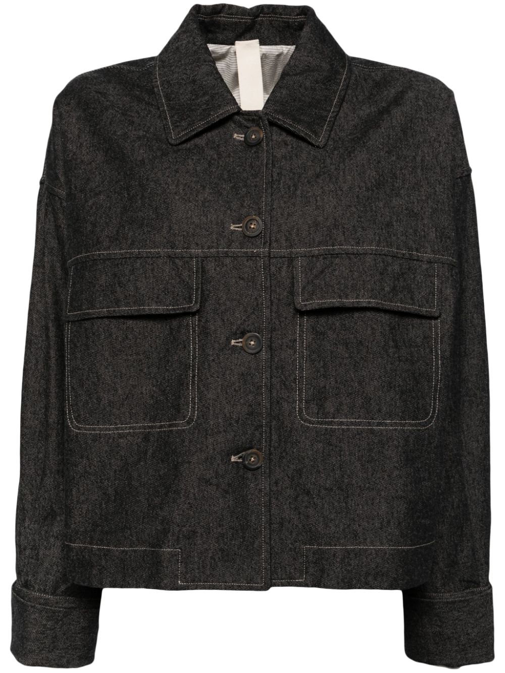 Oversized trucker jacket - Black