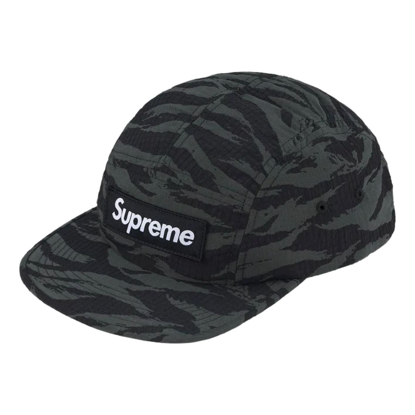 SS26 Tiger Camo Ripstop Camp Cap 'Black'