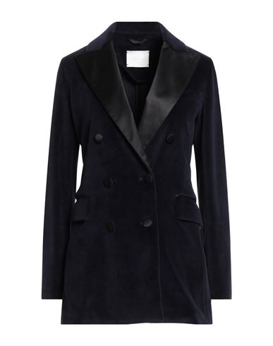Woman Blazer Midnight blue Size 10 Cotton, Polyester