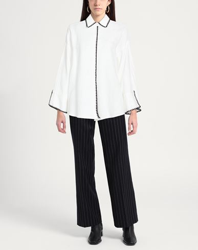 Woman Shirt White Size 12 Linen