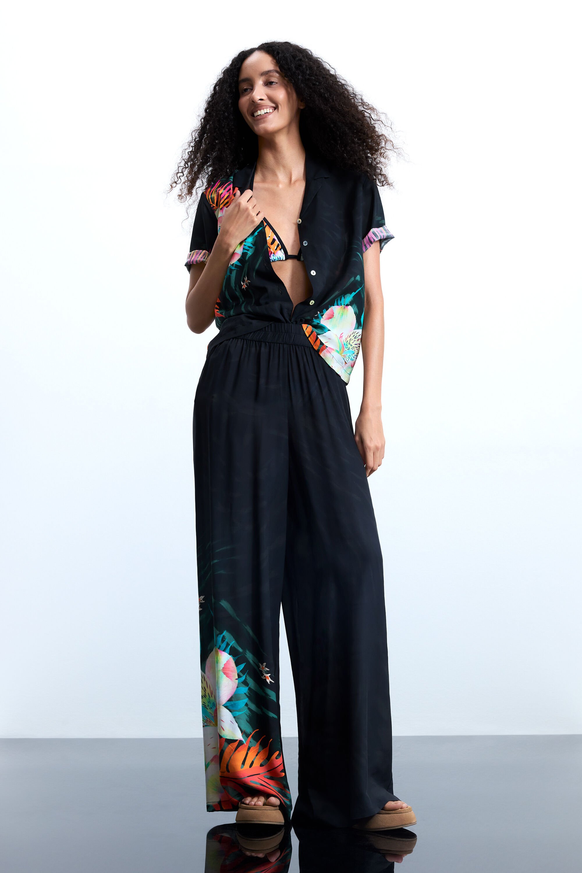Tropical Fluid Trouser
