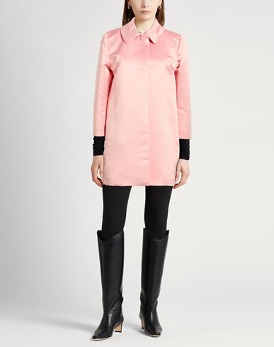 Woman Overcoat & Trench Coat Pink Size 4 Polyester