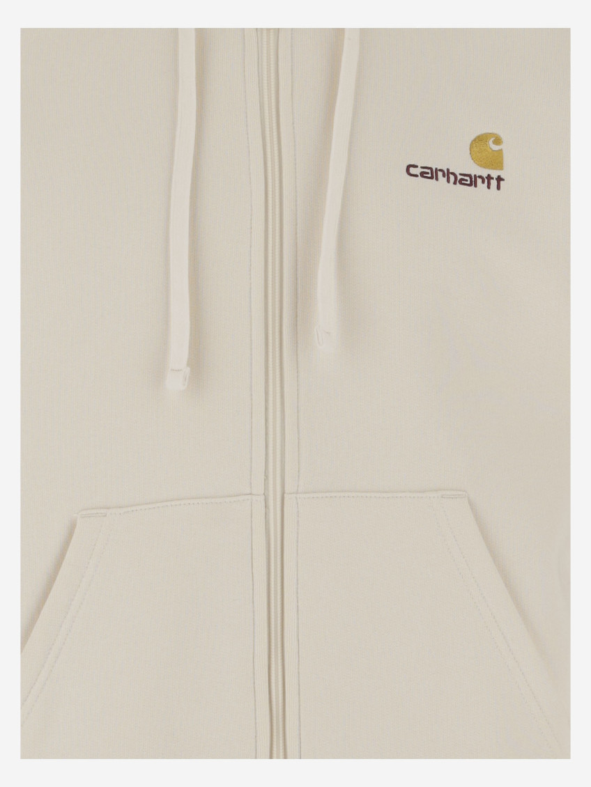 Beige American Script Hoodie