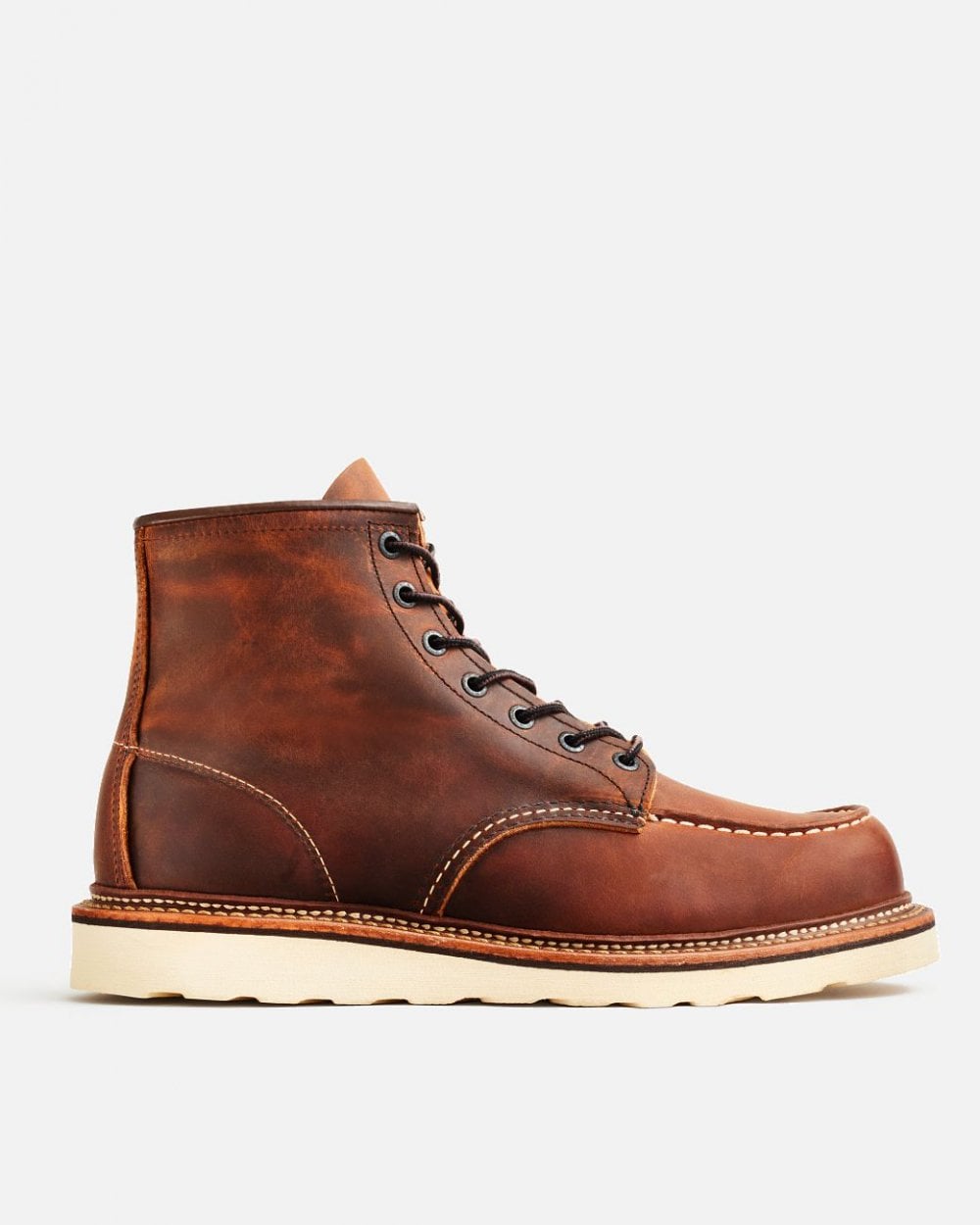Mens 6-Inch Classic Moc Boots Colour: Copper Rough &amp; Tough