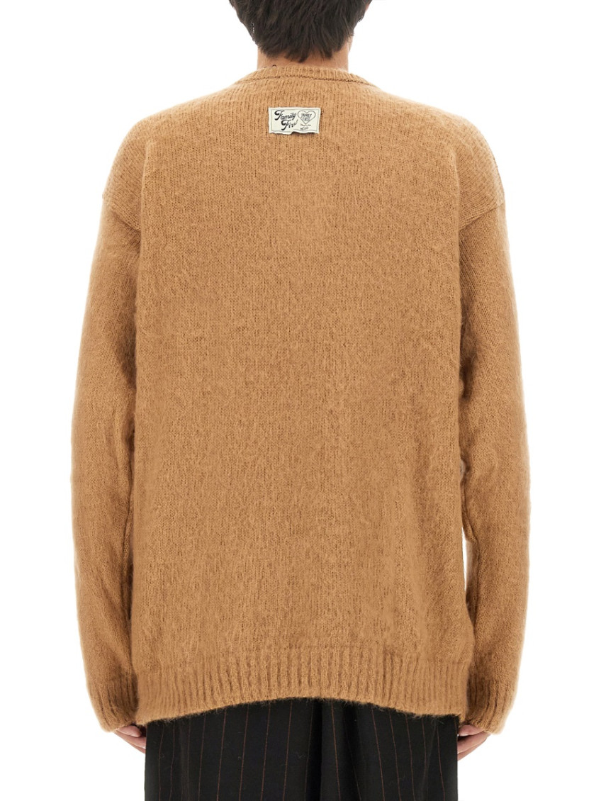 Beige Crew Neck Sweaters